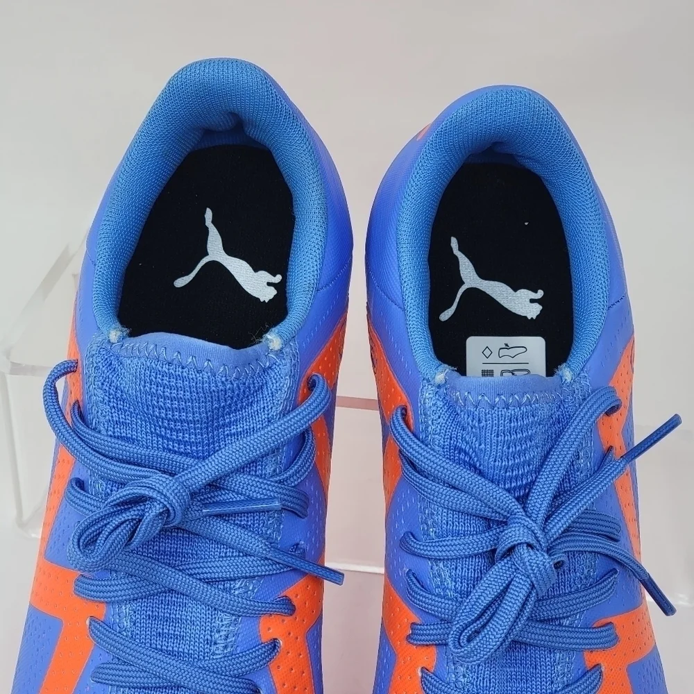 Puma Future Play FG AG Blue Orange Soccer Shoes Cleats 107187 01 Mens Sz 7 New